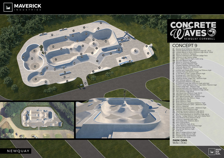 Newquay Concrete Waves Skatepark — photo 1