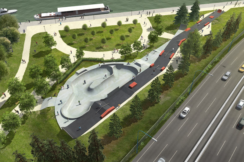 Toulouse-Ponts-Jumeaux skatepark — photo 1