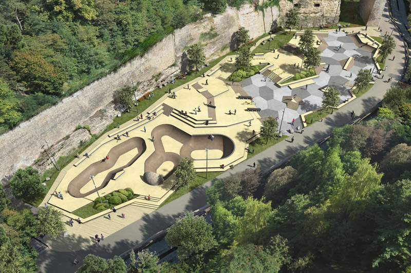 The Peitruss skatepark in Luxembourg — photo 1