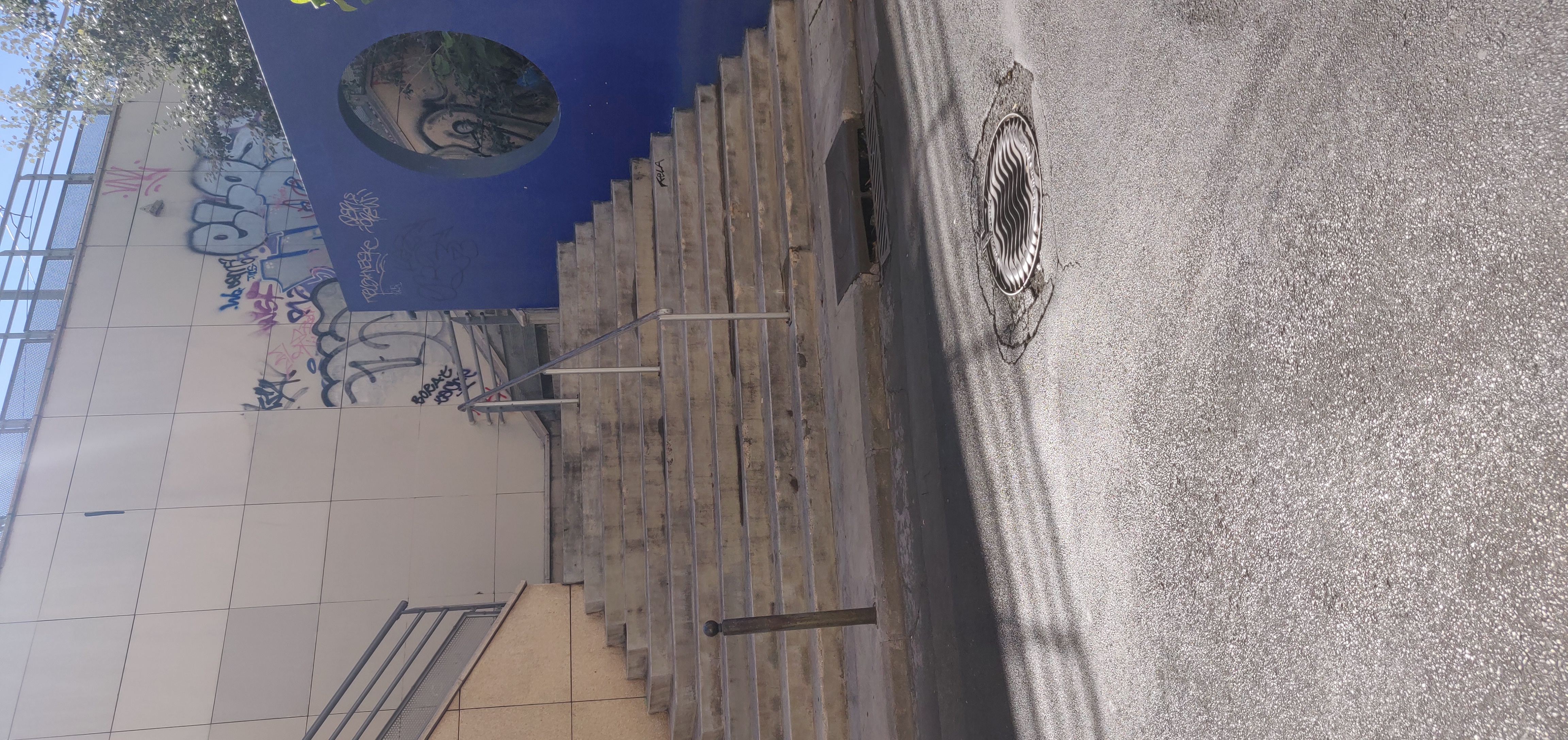 Rail stairs behind Polygone — photo 1
